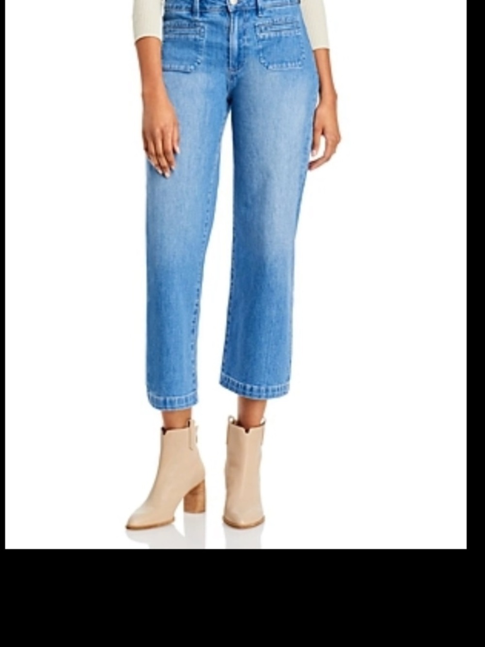 Paige Nellie High-Rise Cropped Women's Jeans - 28